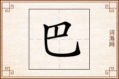 巴怎么写