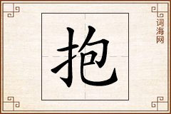 抱怎么写