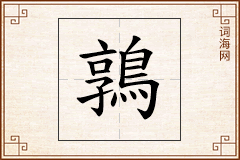 鶉怎么写