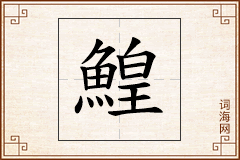 鰉怎么写