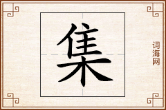 集怎么写