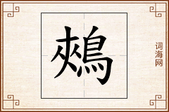 鵊怎么写