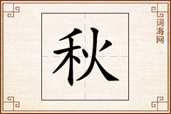 秋怎么写