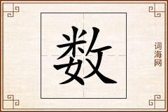 数怎么写