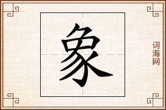 象怎么写