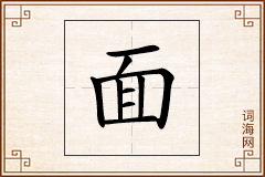 面怎么写